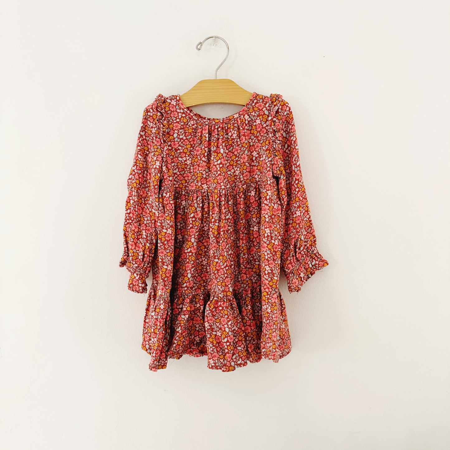 Size 2T | Long sleeve floral dress