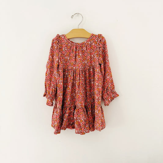 Size 2T | Long sleeve floral dress