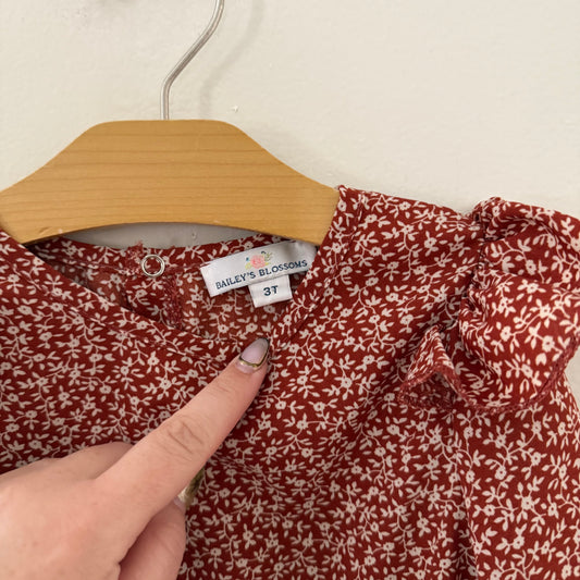 Size 3T| Floral baby romper