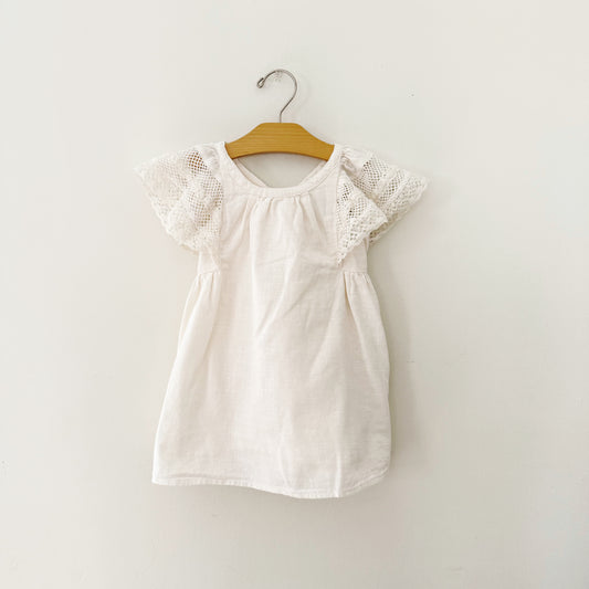 Size 2T | Cream lace detail dress
