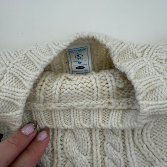 Size 3T | Vintage Old Navy Cream sweater