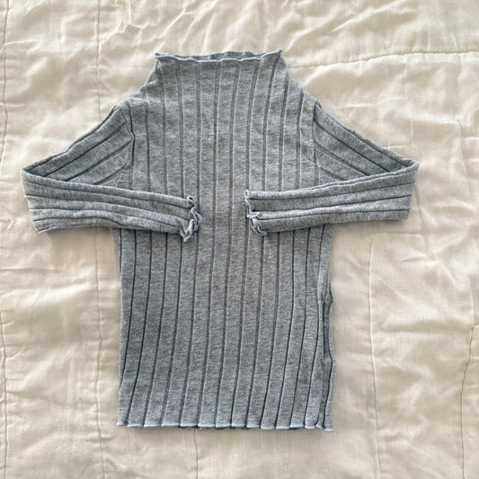 Size 18-24 mos | Ribbed mock neck long sleeve