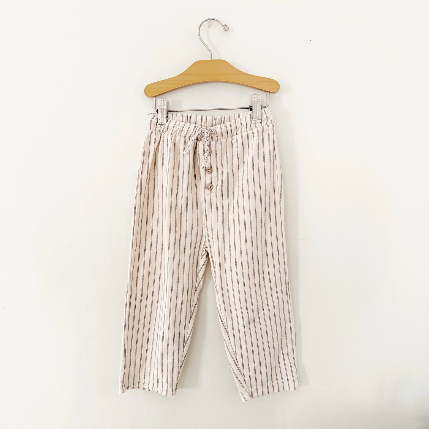 Size 4/5 | Zara drawstring pinstripe pants