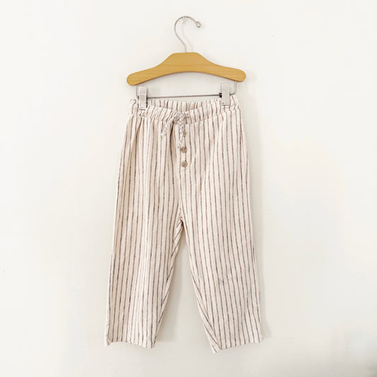 Size 4/5 | Zara drawstring pinstripe pants