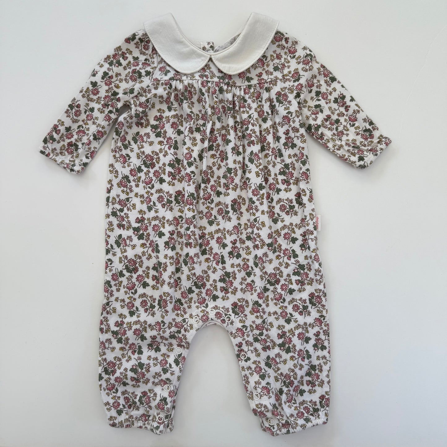 Size 0-6 months | BabyGap peterpan collar floral bodysuit