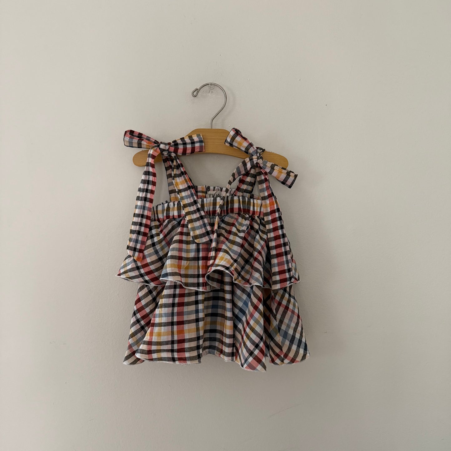 Size 4 | Plaid bow tank