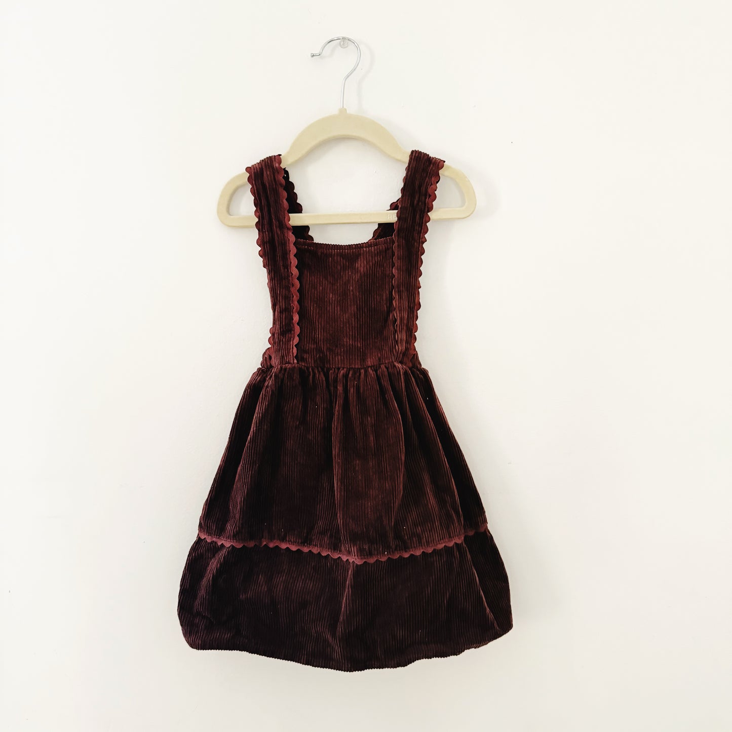 Size 6 | Chocolate corduroy pinafore