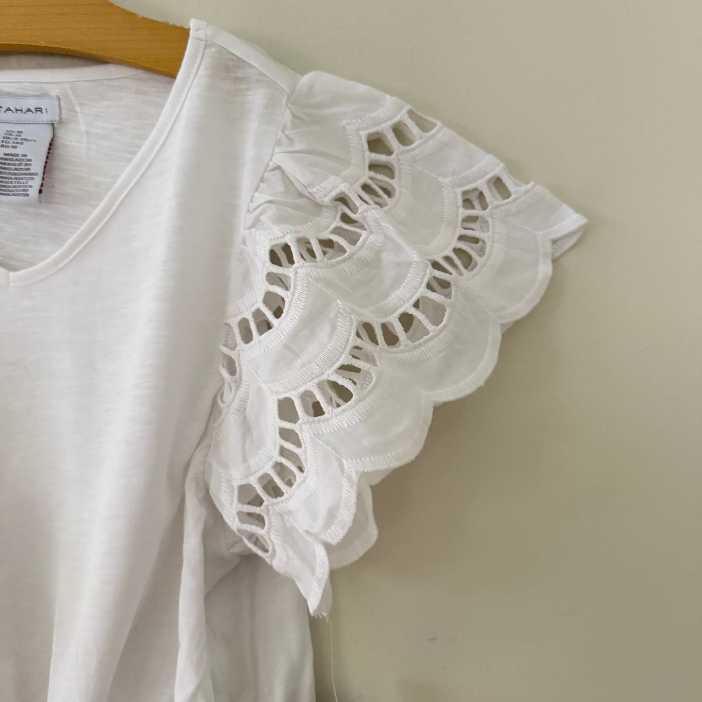 Size 10 | NWT Tahari Lace detail blouse