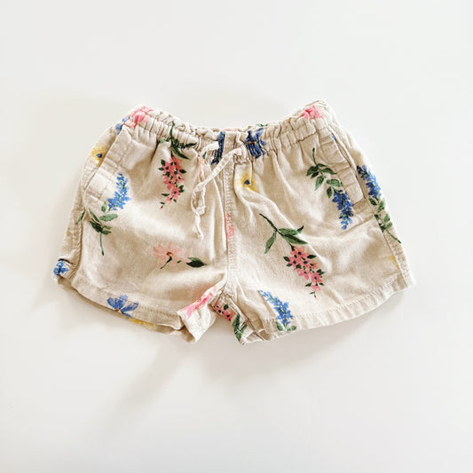 Size 2T | Floral drawstring shorts