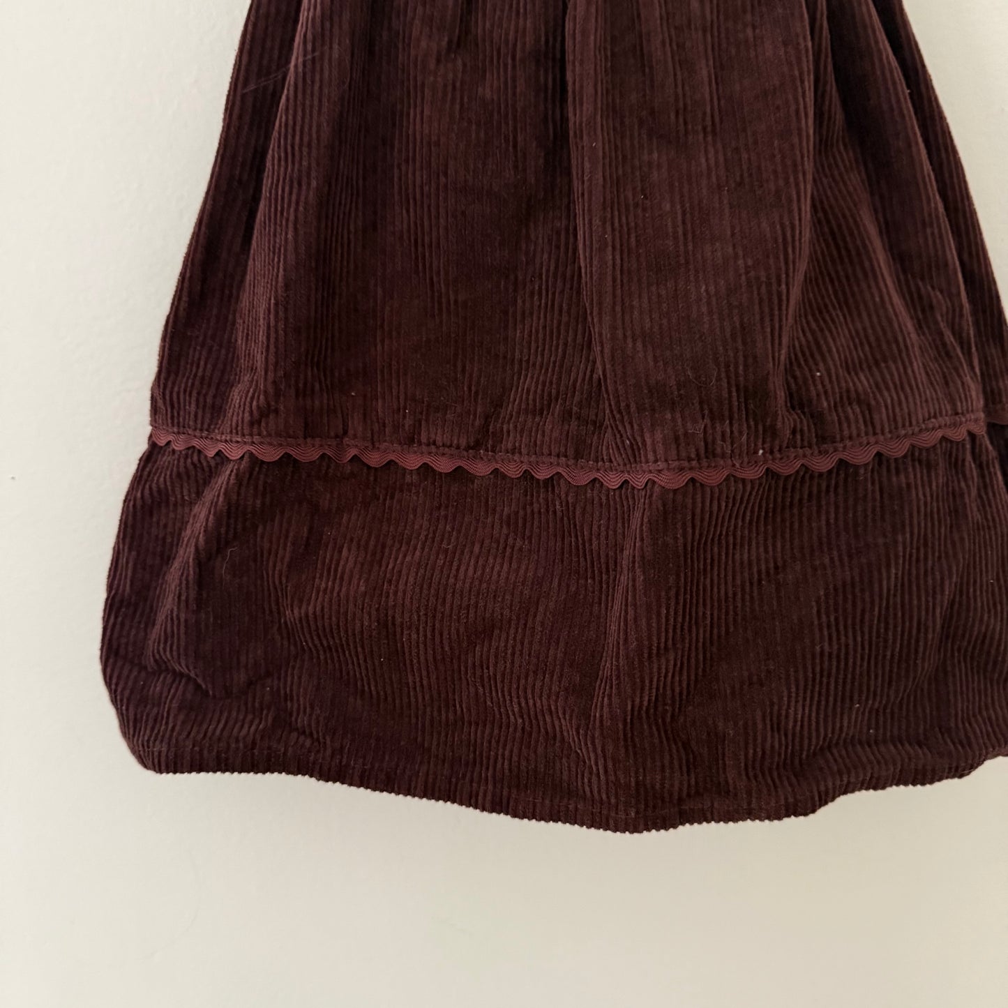 Size 6 | Chocolate corduroy pinafore