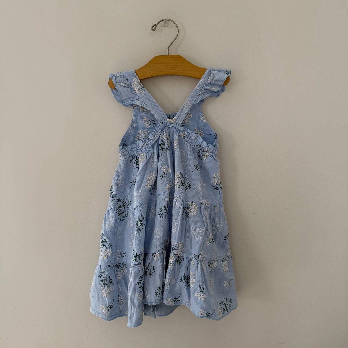 Size 4/5 | Blue floral tiered dress