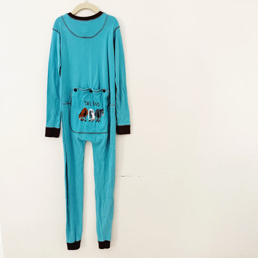 Size 10 | LazyOne Kids Unisex Blue Tail End FlapJack