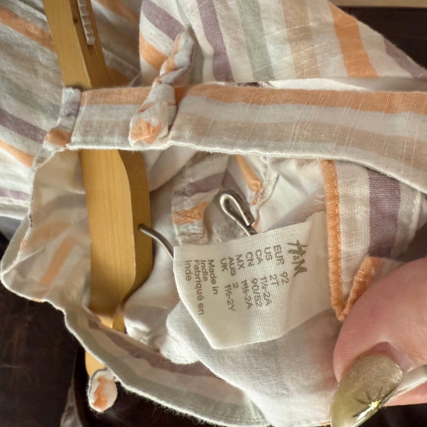Size 2T | Gauzy striped romper