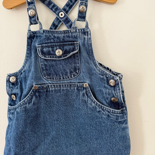 Size 2T | Vintage denim pinafore