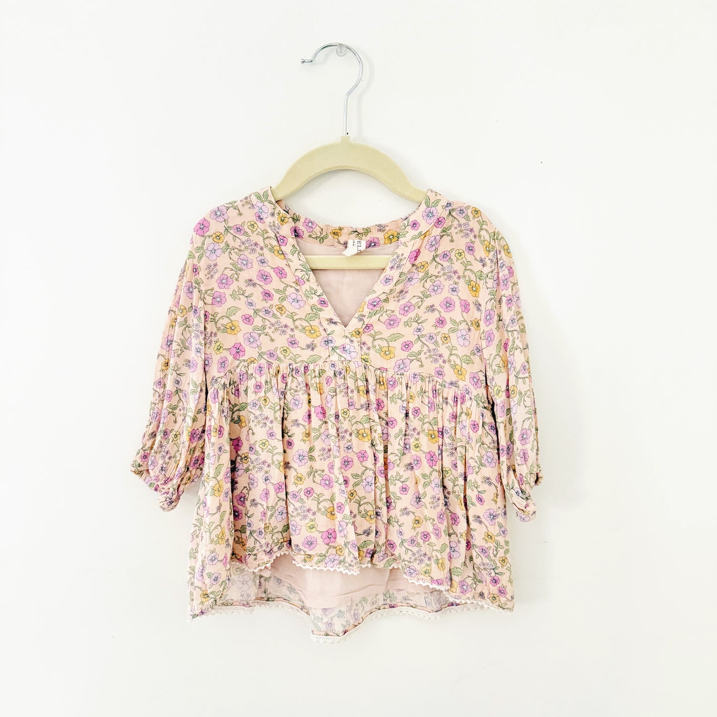 Size 3-4 years | SPELL & The Little Gypsies Folk Town blouse in Springtime