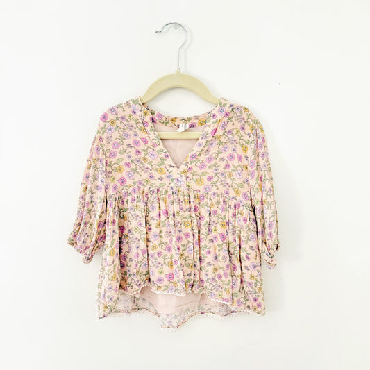 Size 3-4 years | SPELL & The Little Gypsies Folk Town blouse in Springtime