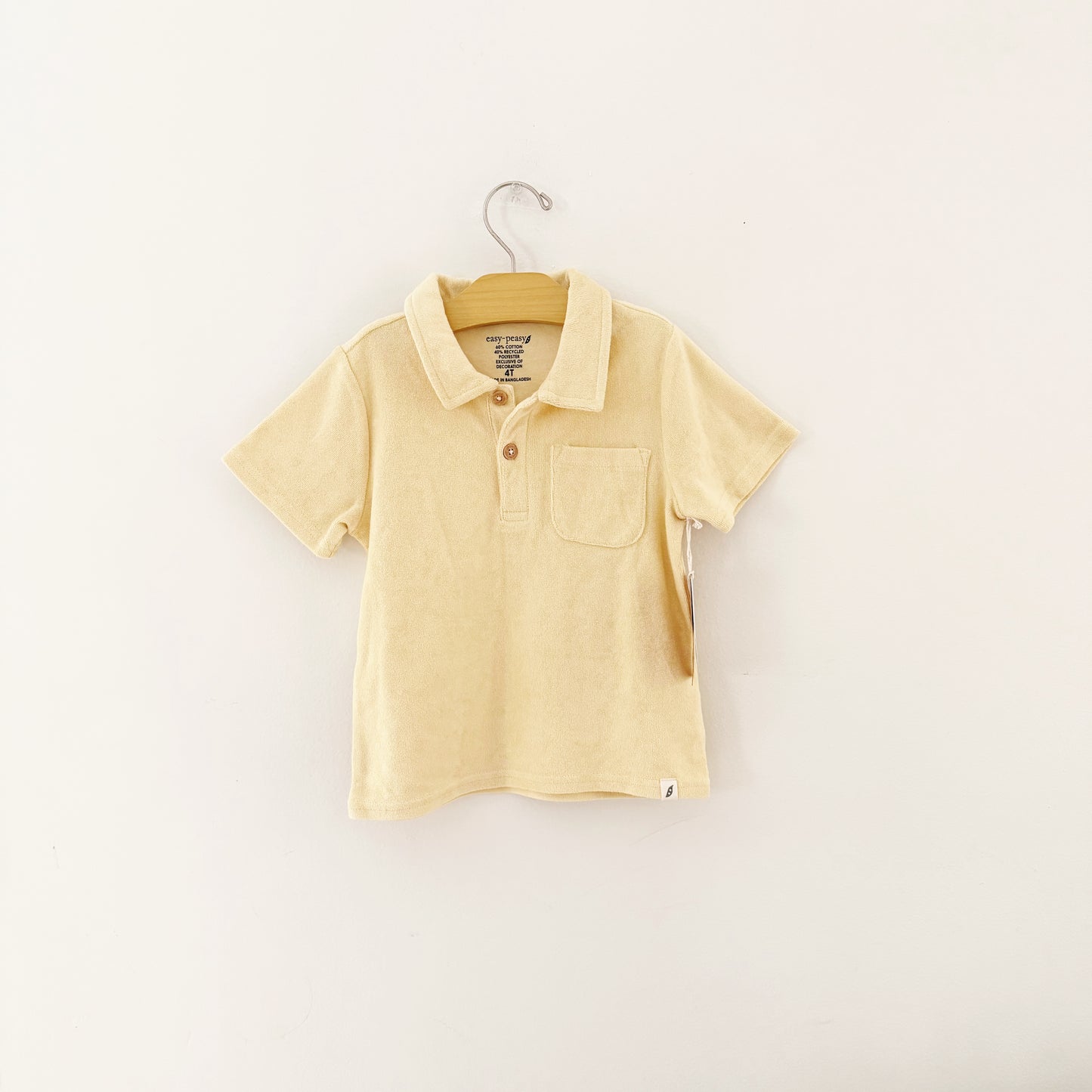 Size 4T | NWT Terry cloth collared shirt