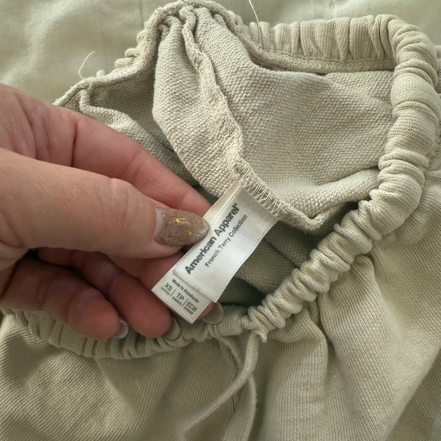 Tagged size xs | Cream track shorts