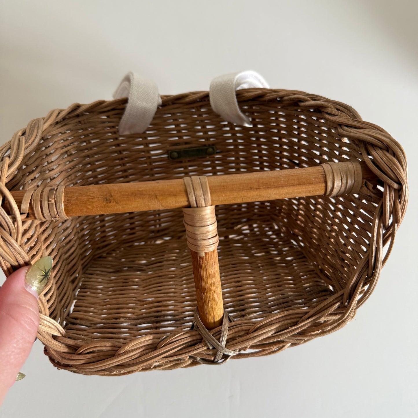 Ollie Ella woven bike/scooter basket