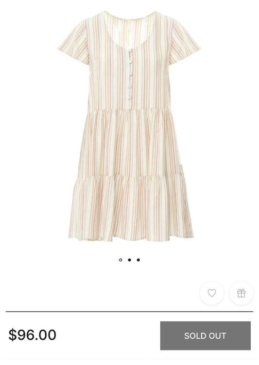 | Rylee + Cru Multi Striped Dolly Dress