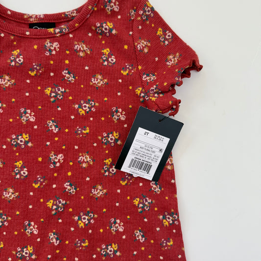 Size 2T | NWT Art Class ribbed lettuce edge dress