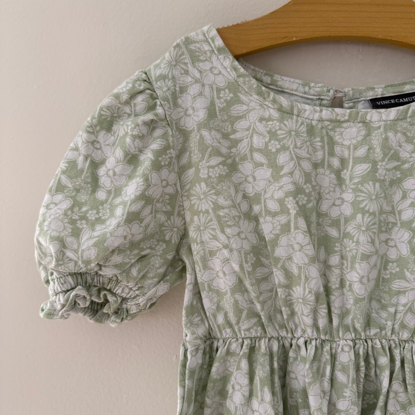 Size 6Y | Tiered floral puff sleeve dress