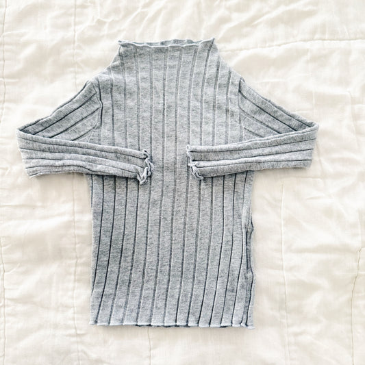 Size 18-24 mos | Ribbed mock neck long sleeve