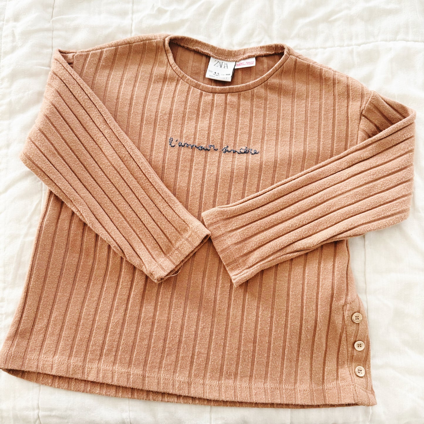 Size 4/5 | Zara ribbed long sleeve