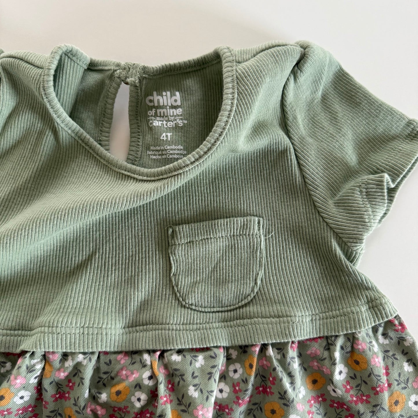 Size 4T | Peplum style floral top