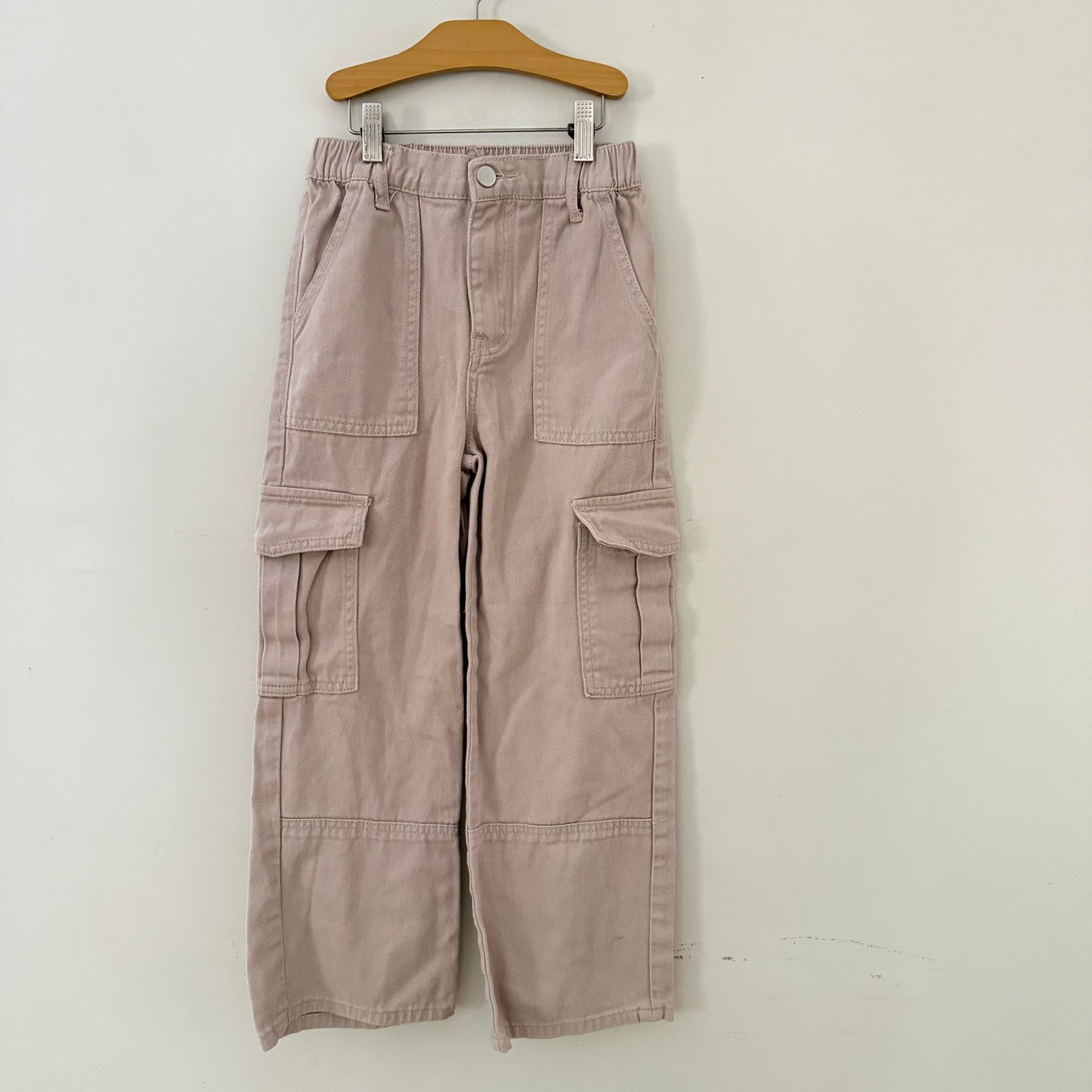 Size 8/9 | Wide leg khaki cargos