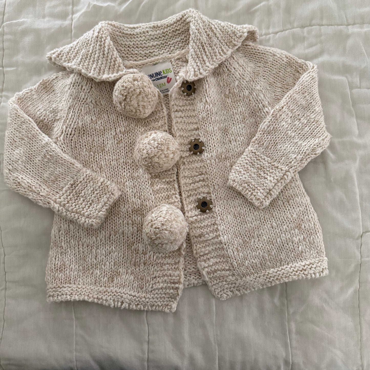 Size 12 months | Oshkosh pom pom sweater