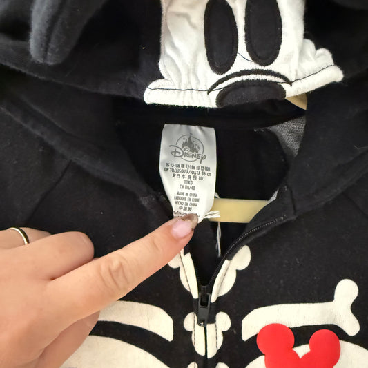 Size 12-18 months | Mickey hooded spooky romper