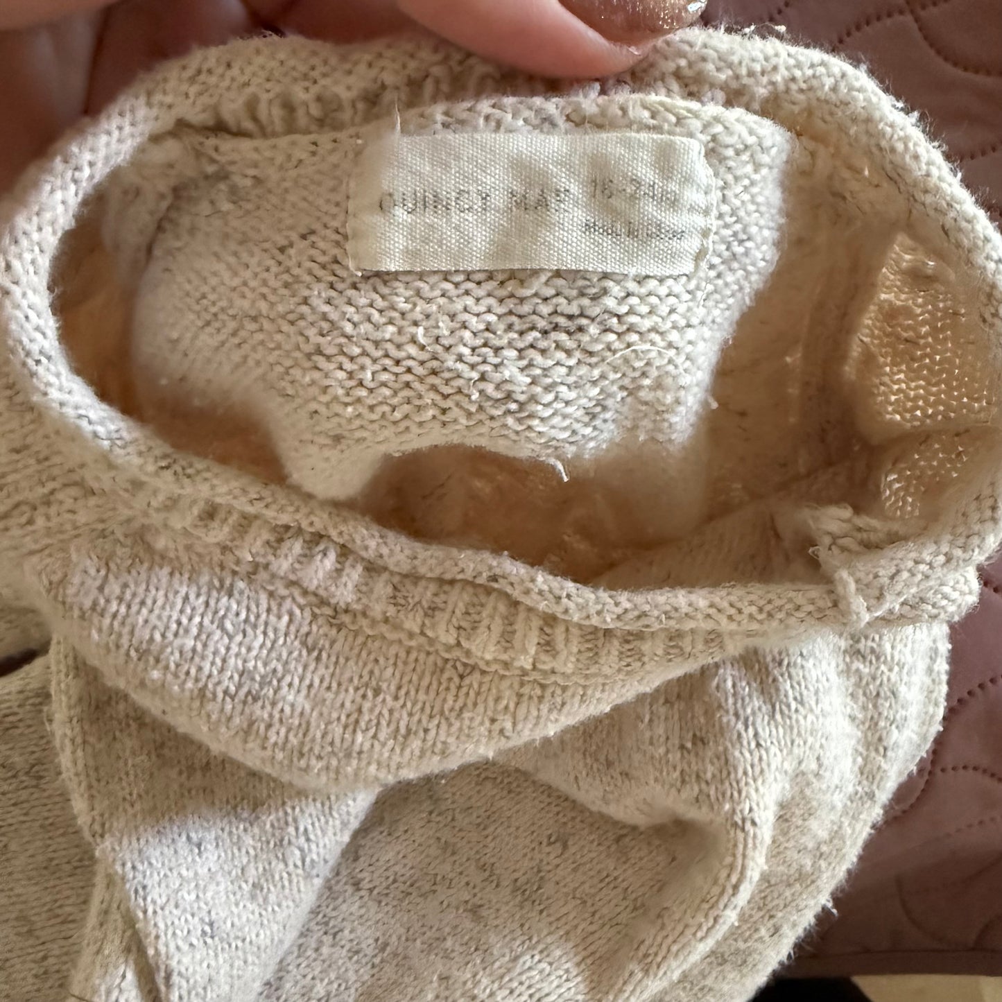 Size 18-24 months | Quincy Mae knit bodysuit