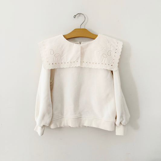 Size 9 | Zara lace peterpan collar pullover