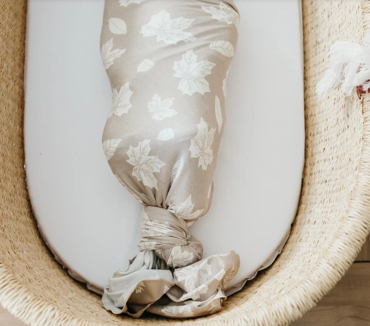 Copper Pearl Swaddle Blanket in Oak