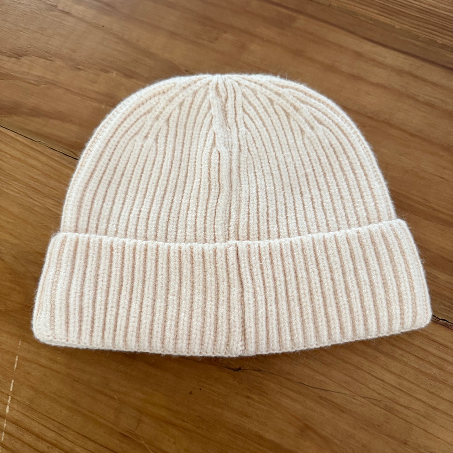 Creamy wool blend beanie